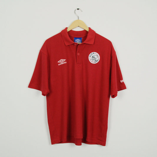 1998-00 Umbro Ajax Polo Shirt S