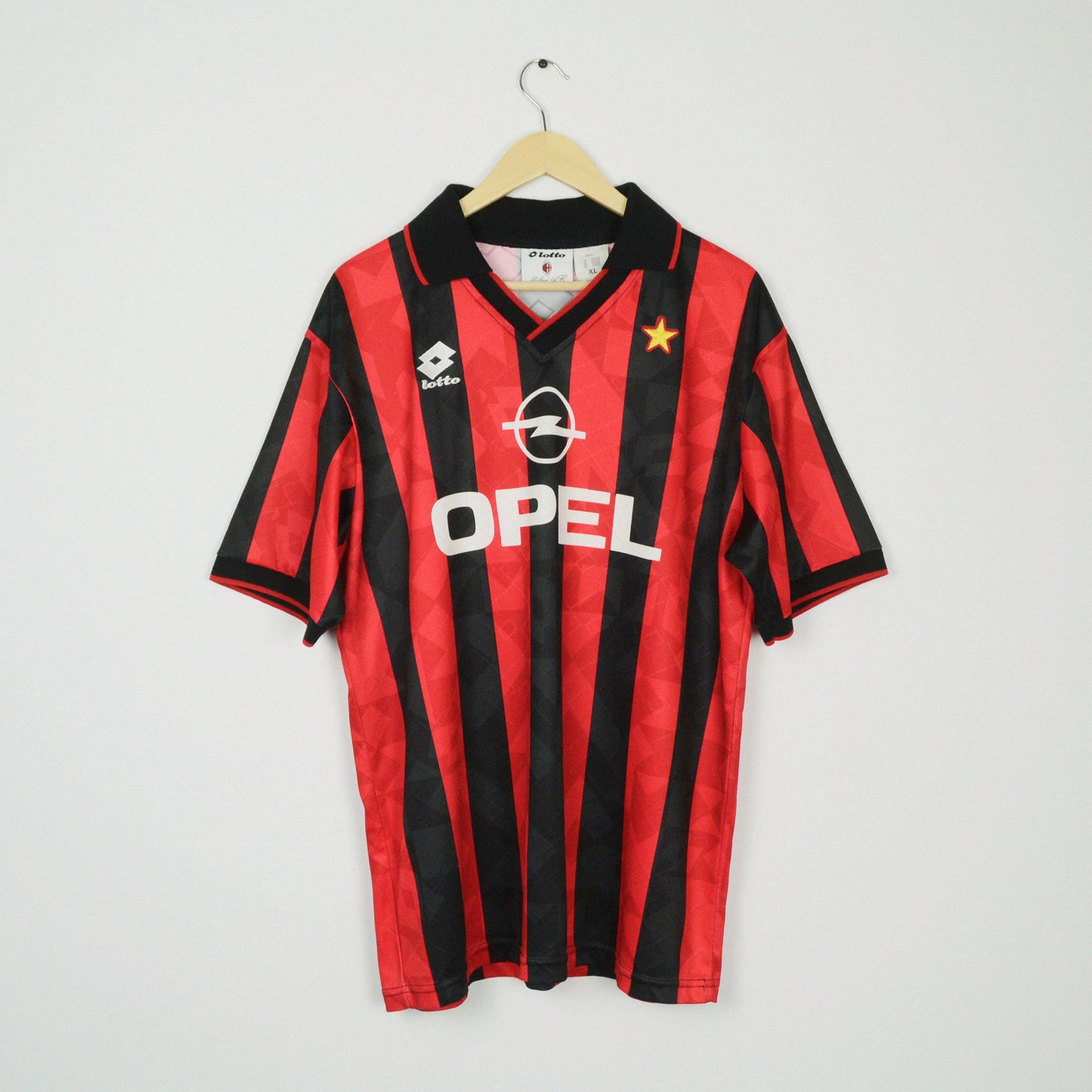 1994-95 Lotto AC Milan Player Issue Home Shirt Baresi 6 XL
