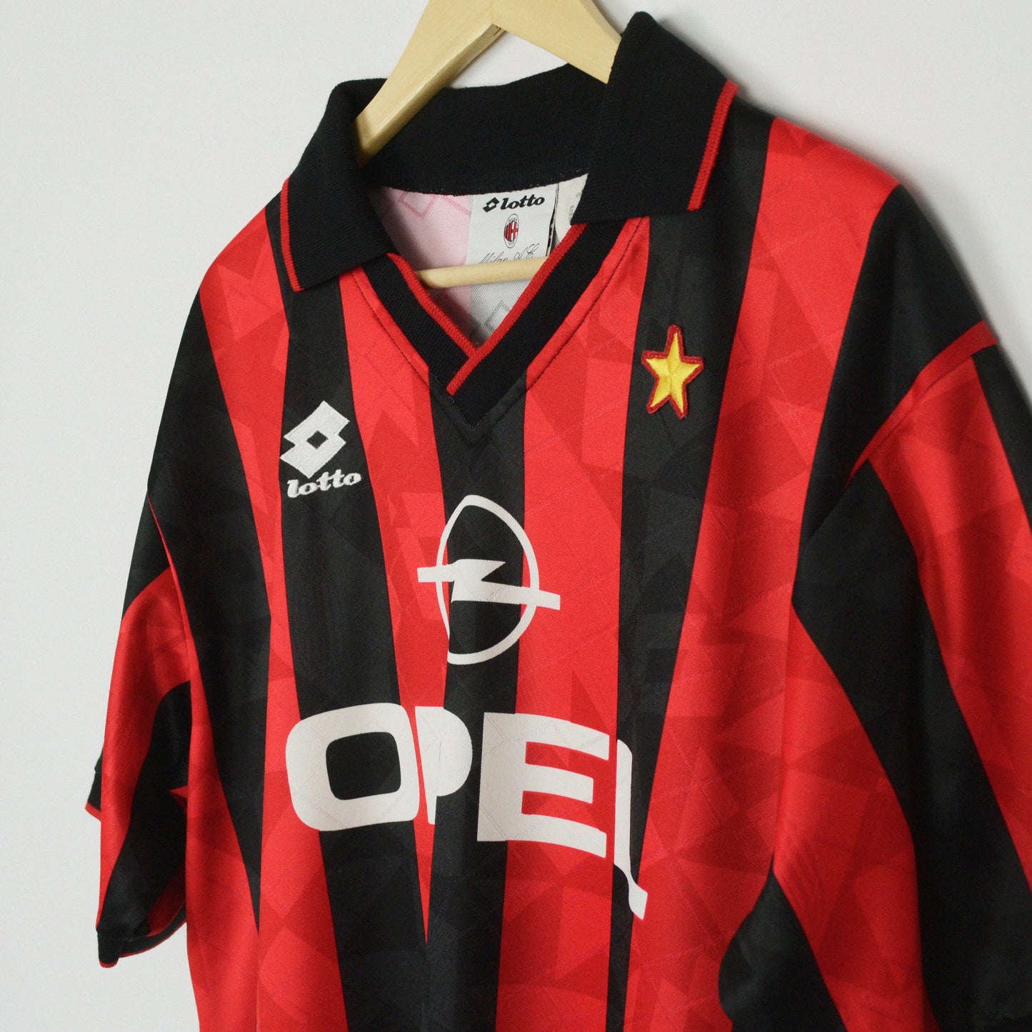 1994-95 Lotto AC Milan Player Issue Home Shirt Baresi 6 XL