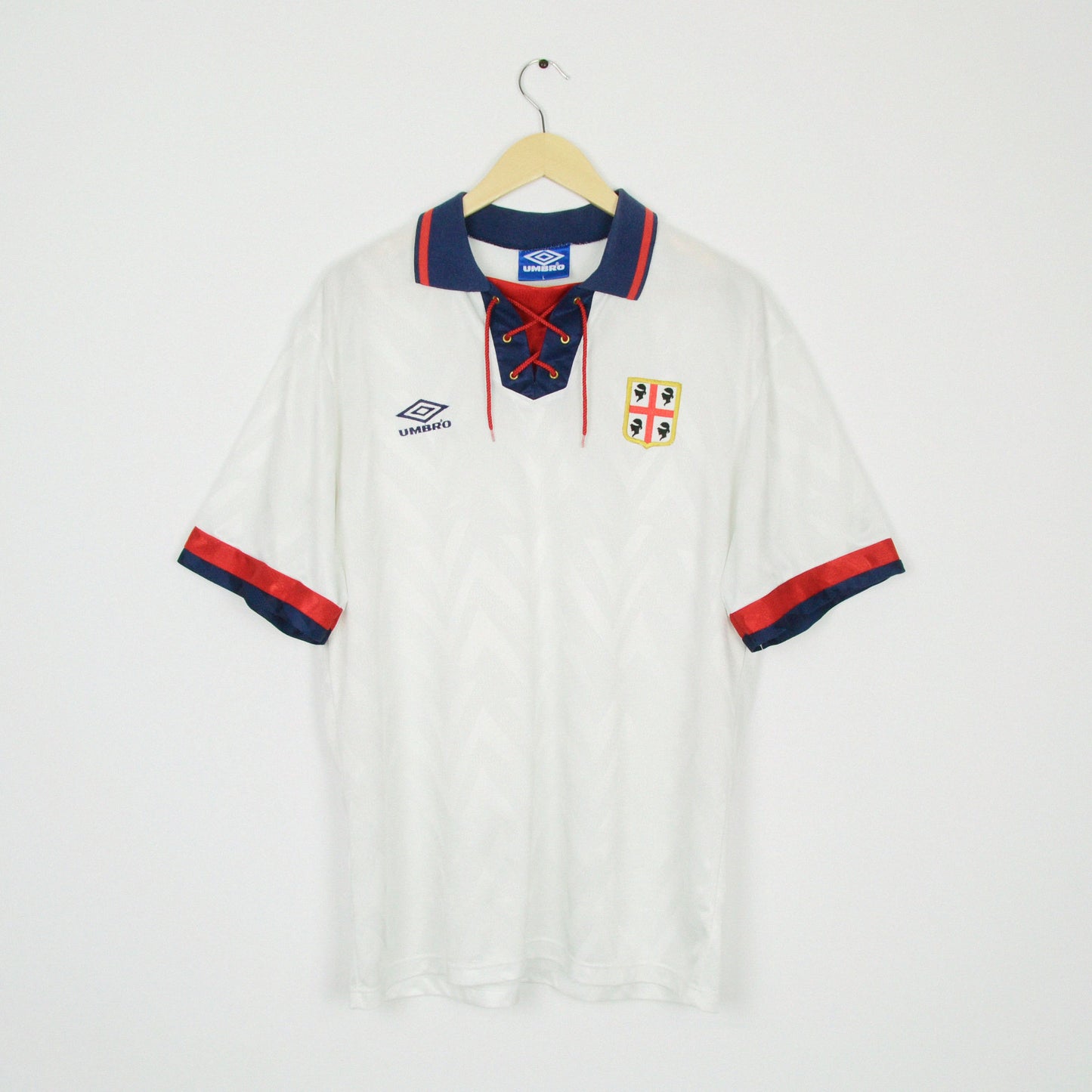1992-94 Umbro Cagliari Home Shirt L