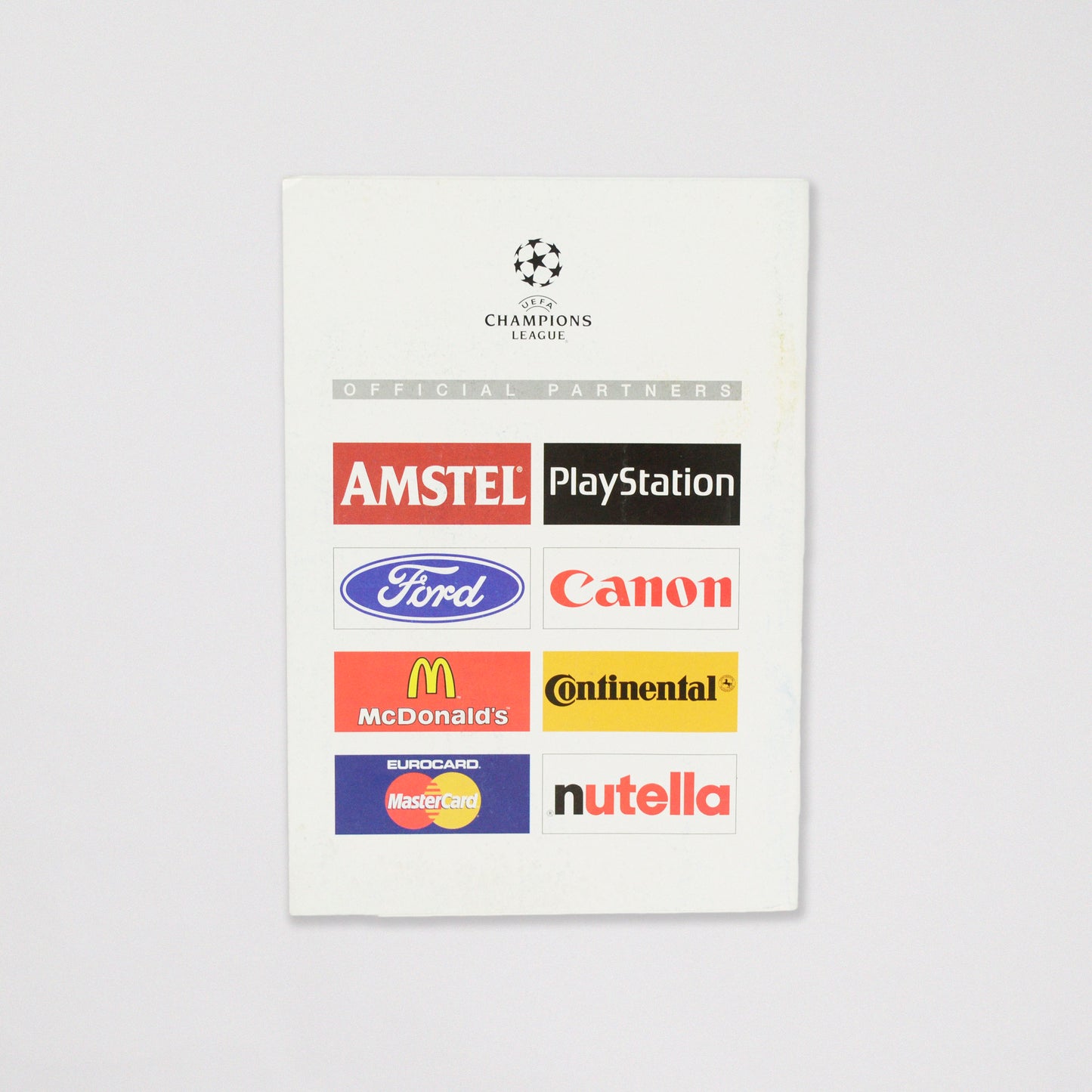 1999 Champions League Final Manchester United vs Bayern Munich Programme