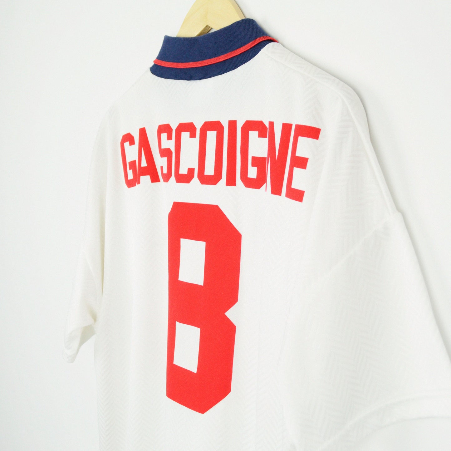 1993-95 Umbro England Home Shirt Gascoigne 8 L