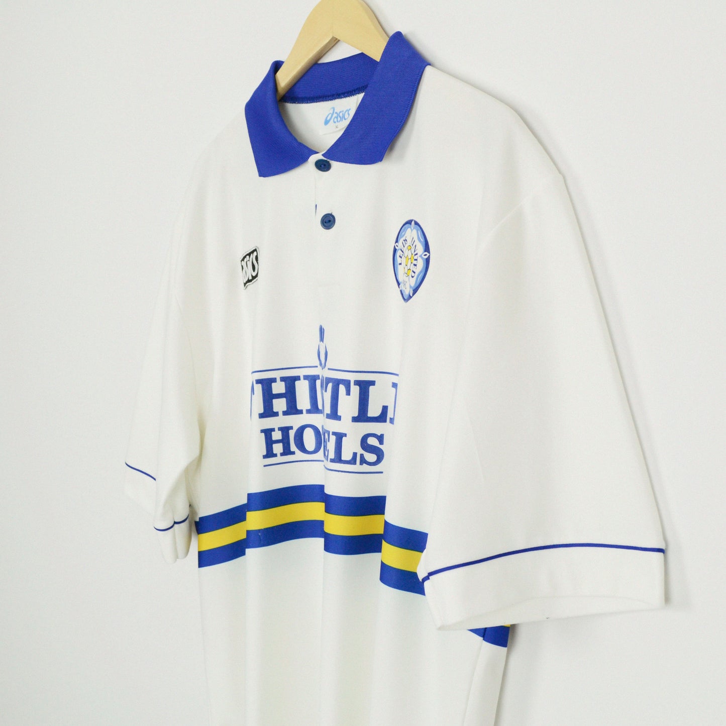 1993-95 Asics Leeds Home Shirt XL