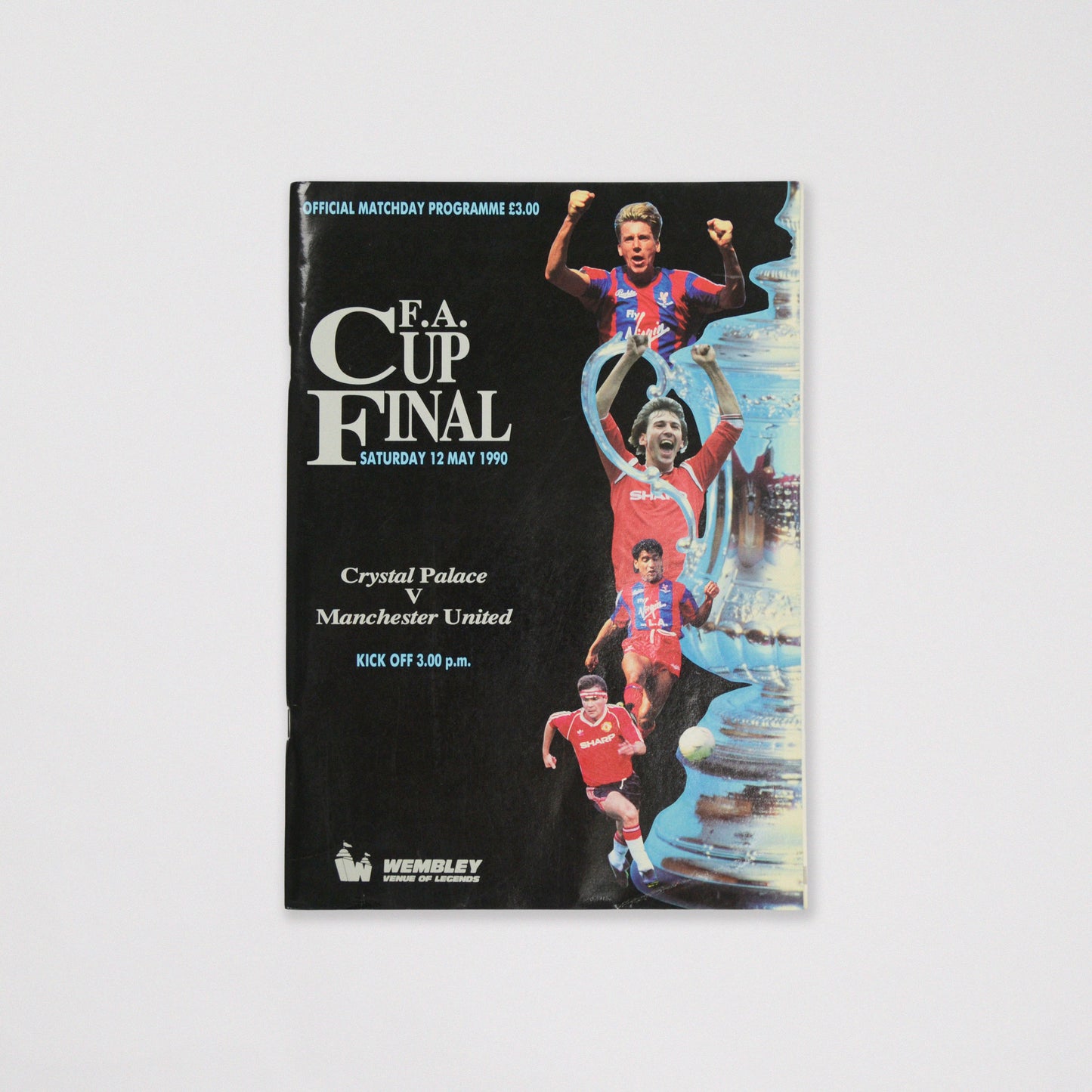 1990 FA Cup Final Crystal Palace vs Manchester United Programme