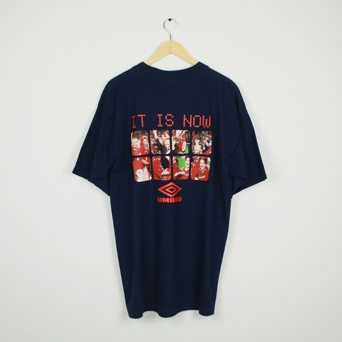 1999 Umbro Manchester United Champions League Final T-Shirt XL