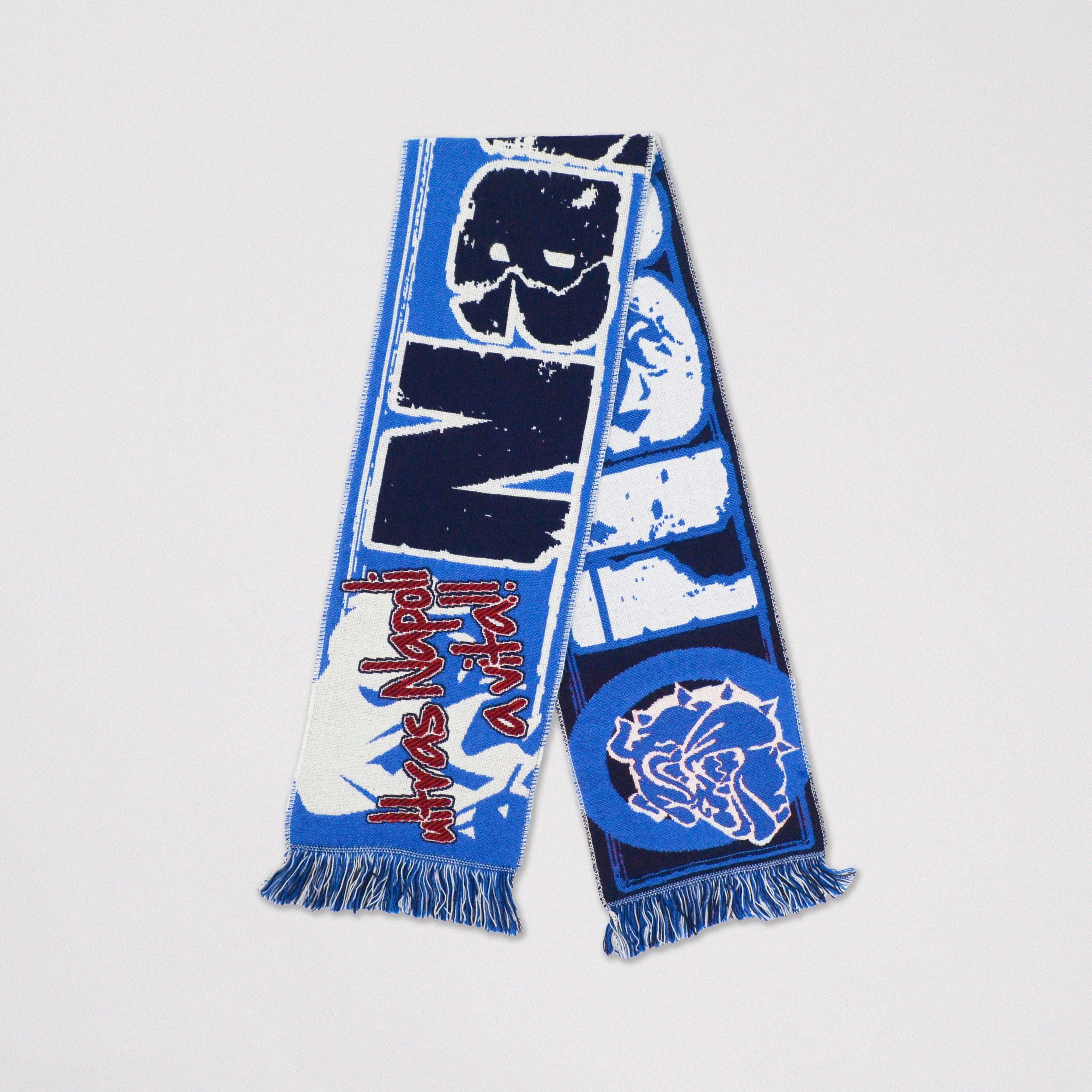 Napoli football club scarves for sale from a stall in Central Naples Stock Photo Napoli football club scarves for sale from a stall in Central Naples Stock Photo