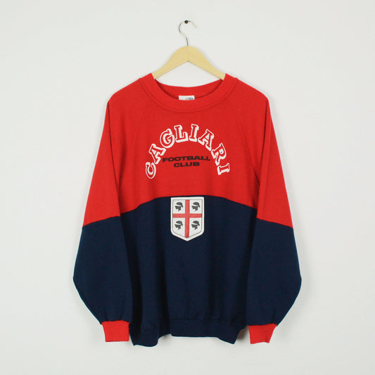 90s Le Felpe Dei Grandi Cagliari Sweatshirt L