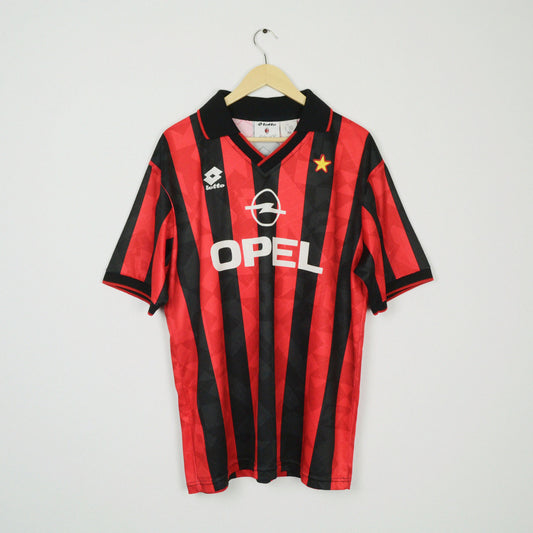 1994-95 Lotto AC Milan Player Issue Home Shirt Baresi 6 XL