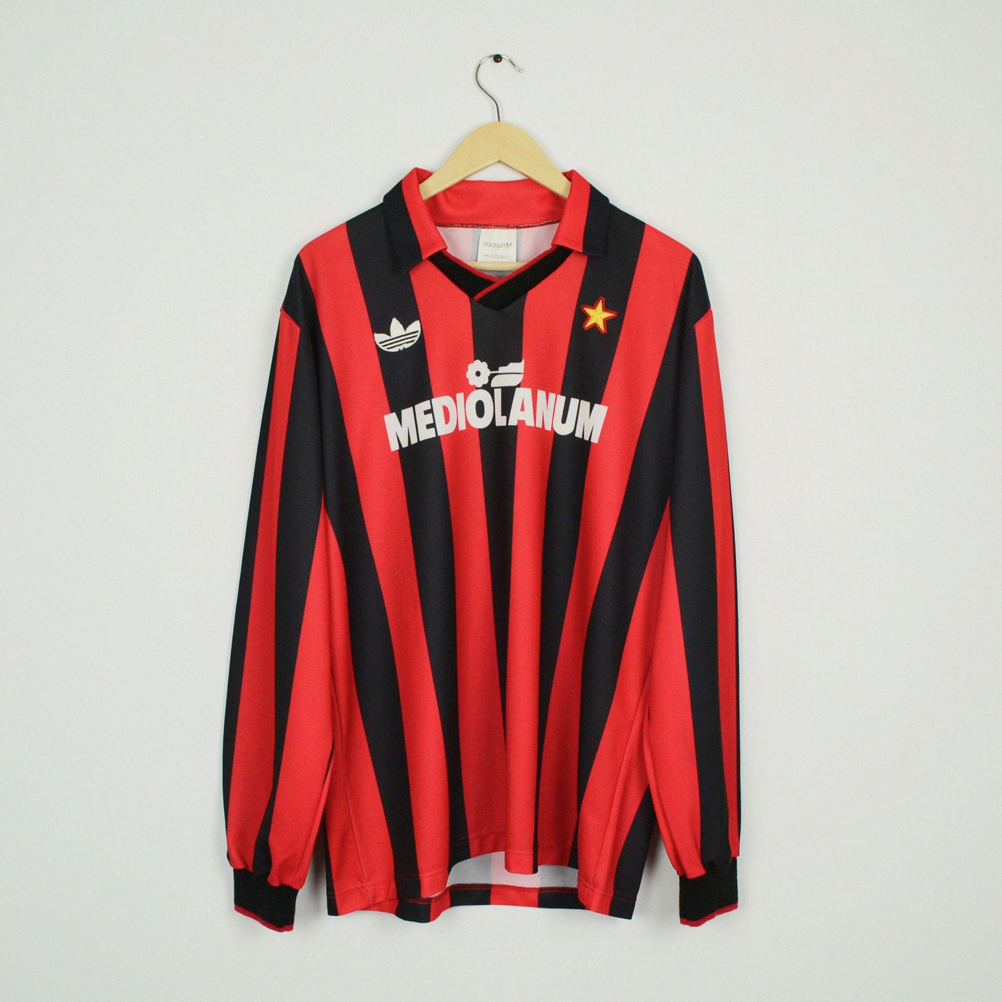 1990-91 Adidas AC Milan Shirt L
