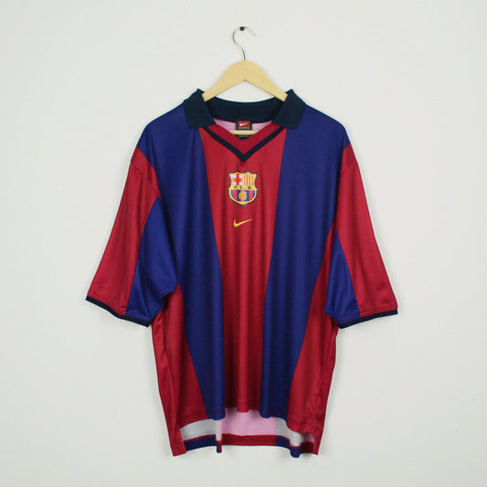 2000-01 Nike Barcelona Basic Home Shirt L