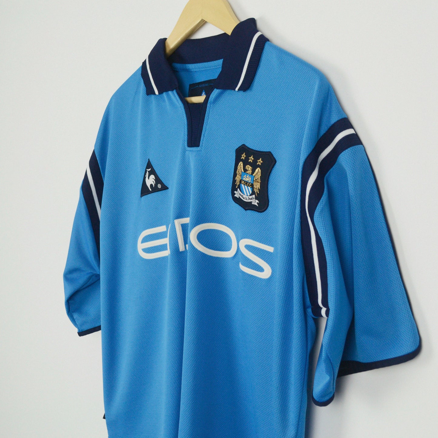2001-02 Le Coq Sportif Manchester City Home Shirt L