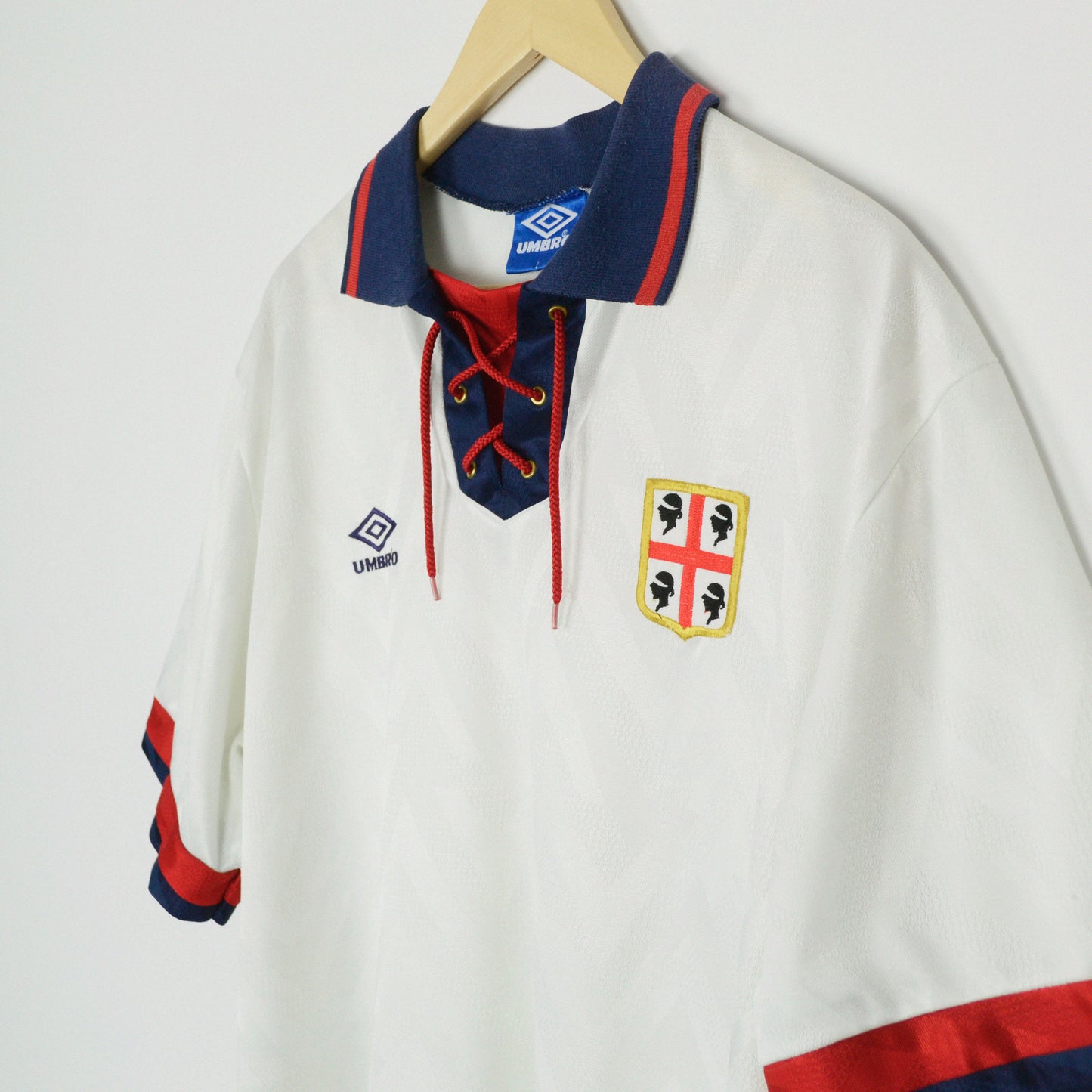 1992-94 Umbro Cagliari Home Shirt L