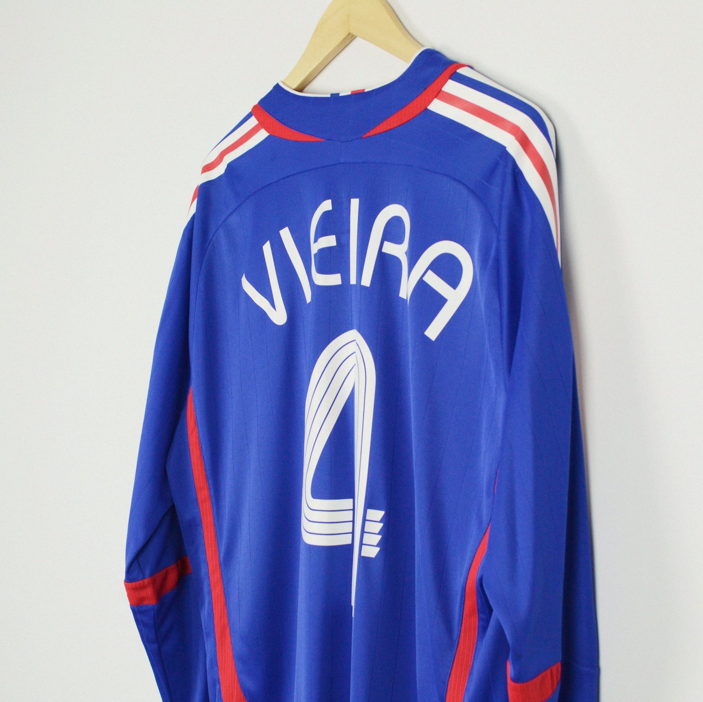 2006-07 Adidas France Match Issue Formation Home Shirt Vieira 4 XL