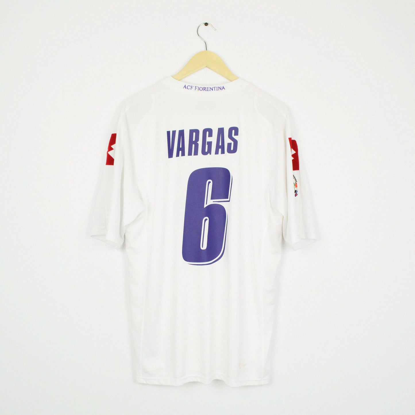 2008-09 Lotto Fiorentina Match Worn Away Shirt Vargas 6 XL