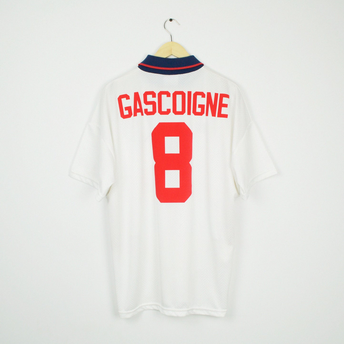 1993-95 Umbro England Home Shirt Gascoigne 8 L