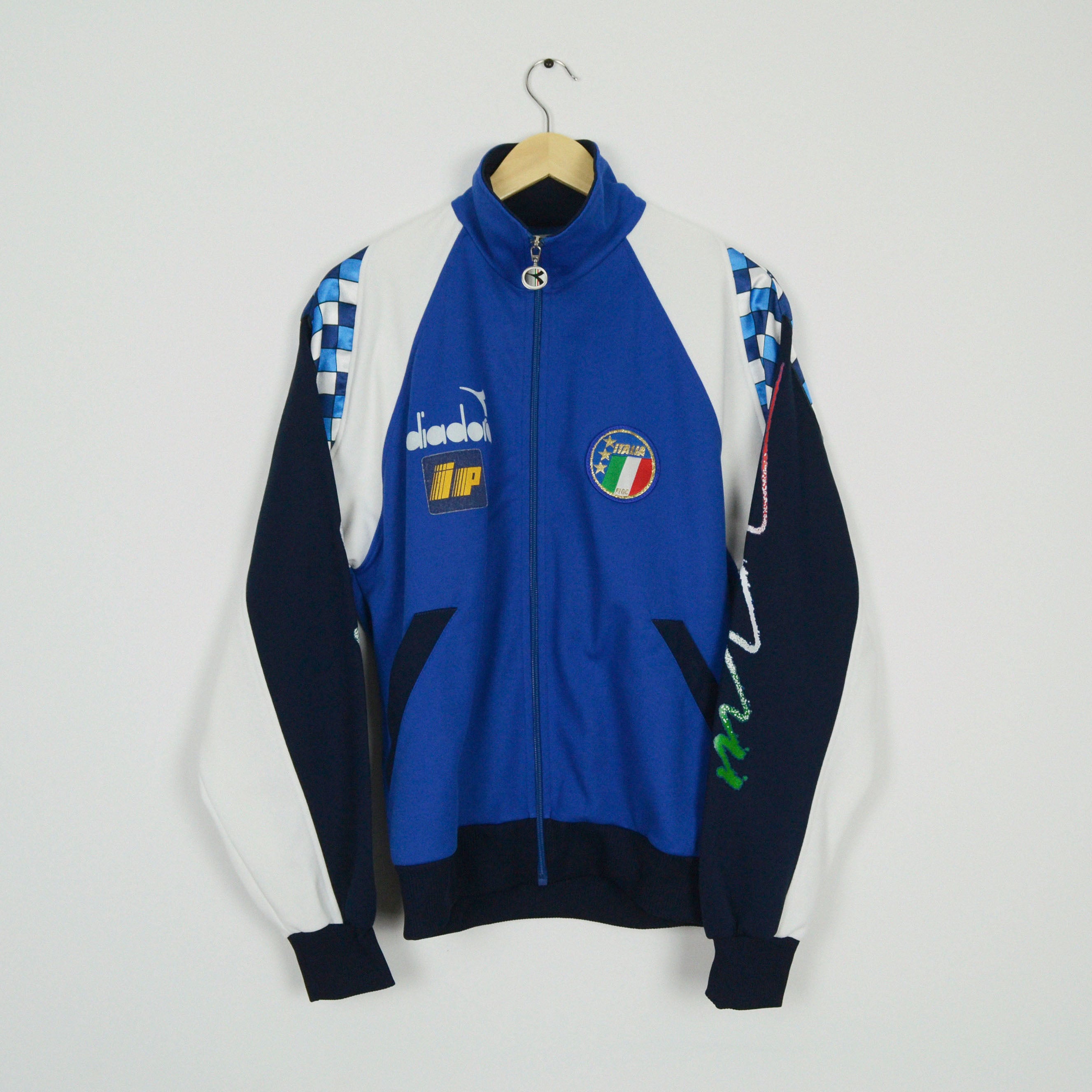 1990-92 Diadora Italy Track Jacket Player Issue M – Calcio Vintage