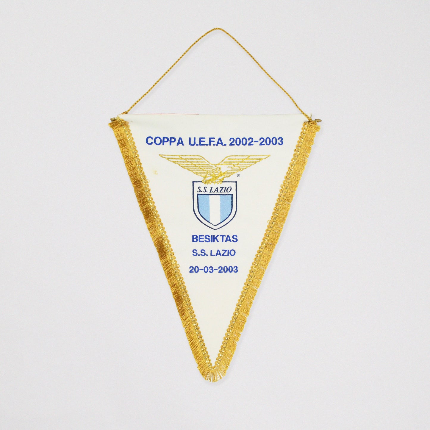 2002-03 Uefa Cup Lazio vs Besiktas Match Pennant