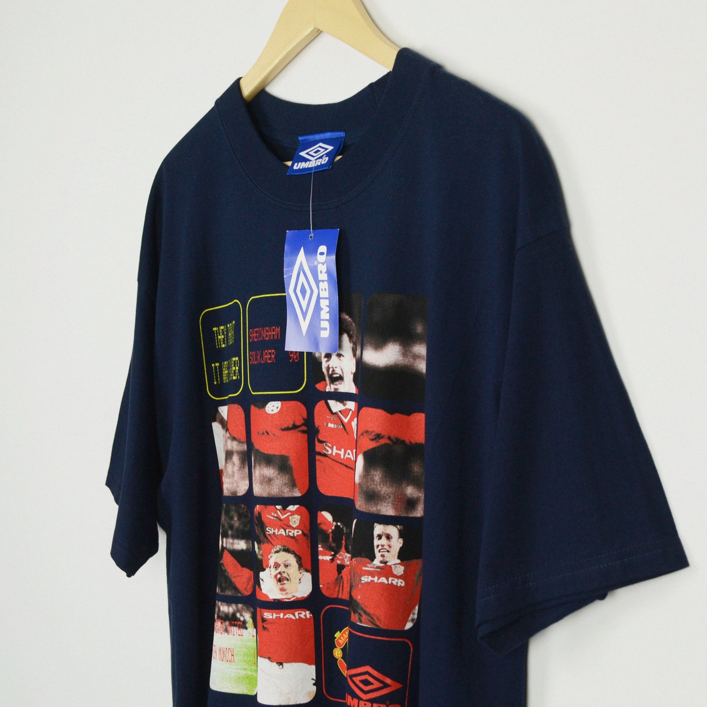 1999 Umbro Manchester United Champions League Final T-Shirt XL