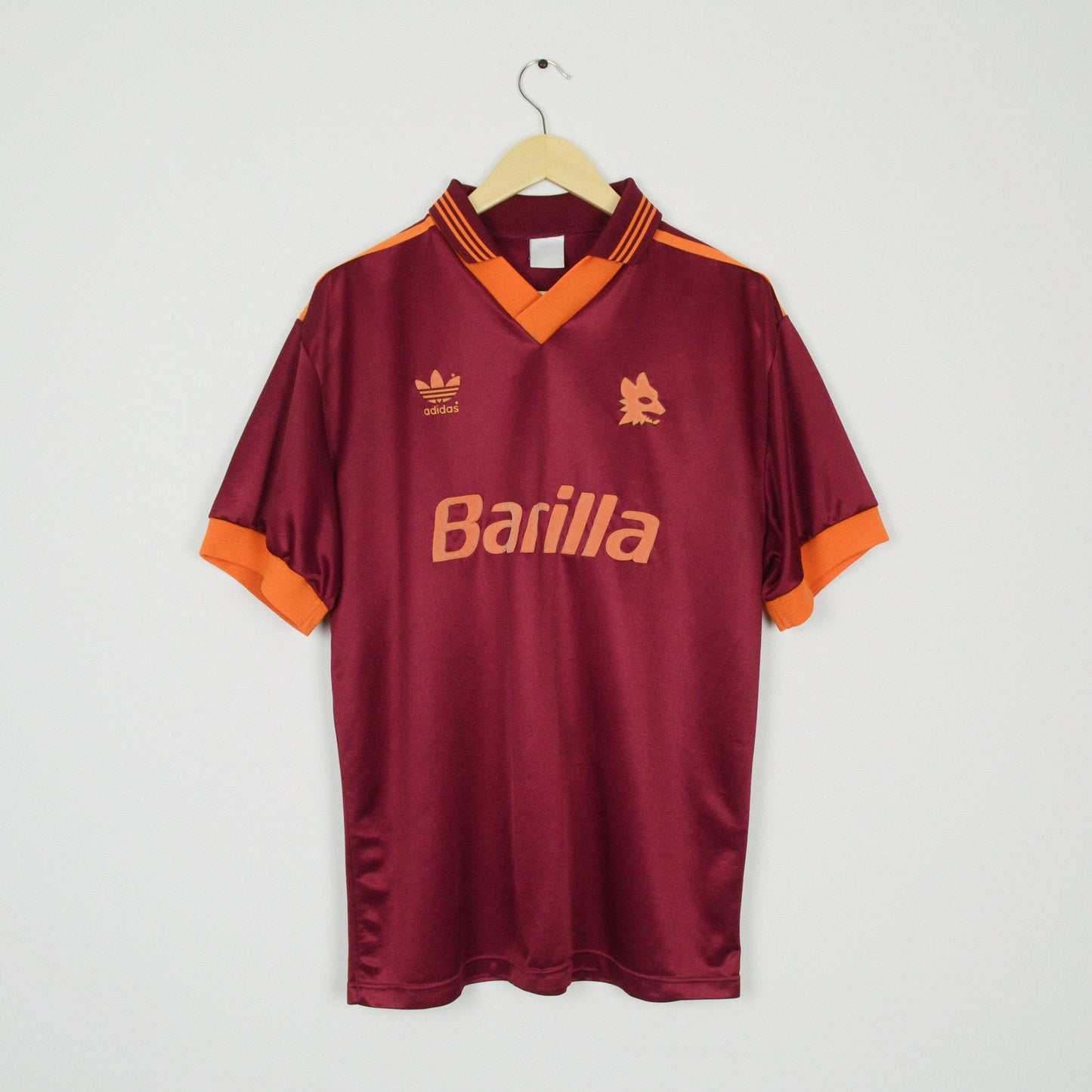 1992-93 Adidas Roma Home Shirt L