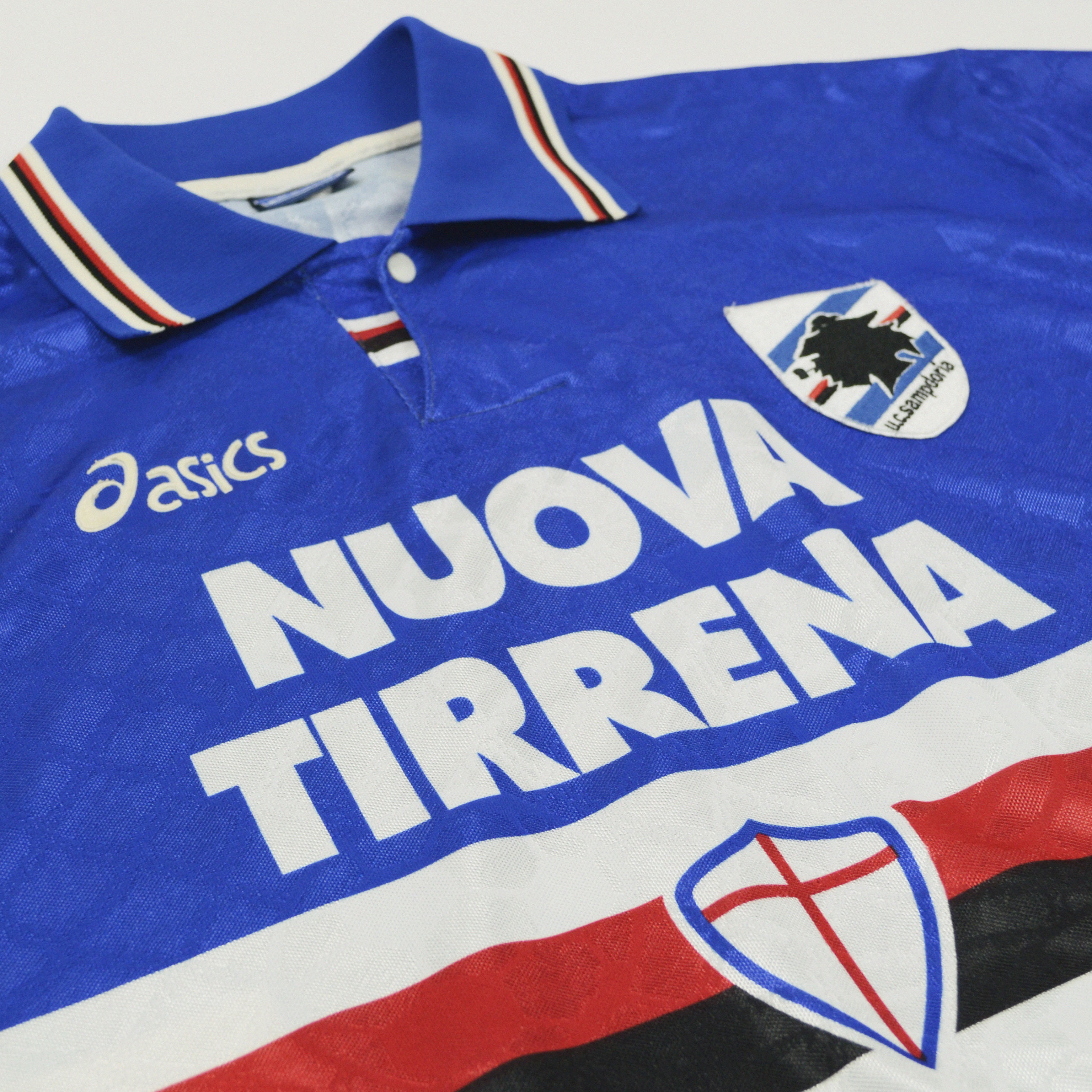 1995-96 Asics Sampdoria Home Shirt L – Calcio Vintage
