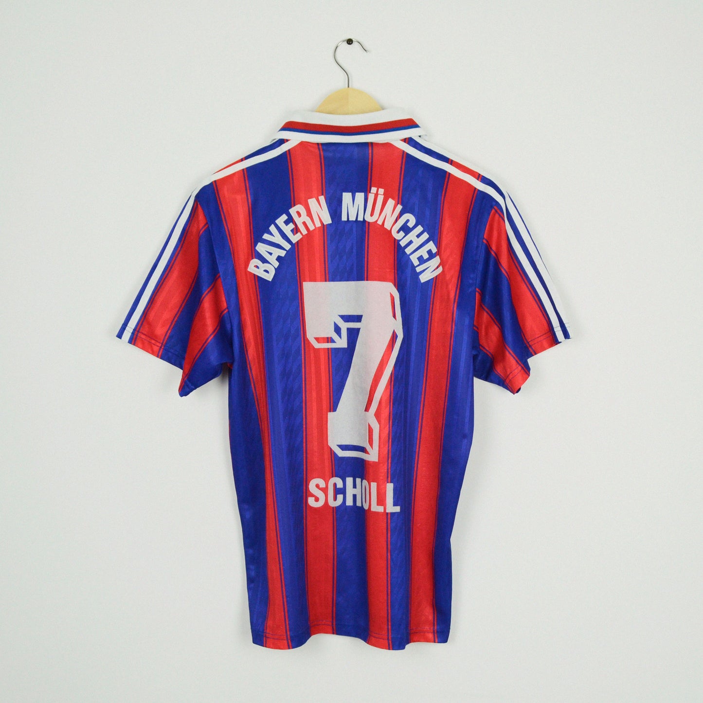 1995-97 Adidas Bayern Munich Home Shirt Scholl 7 S
