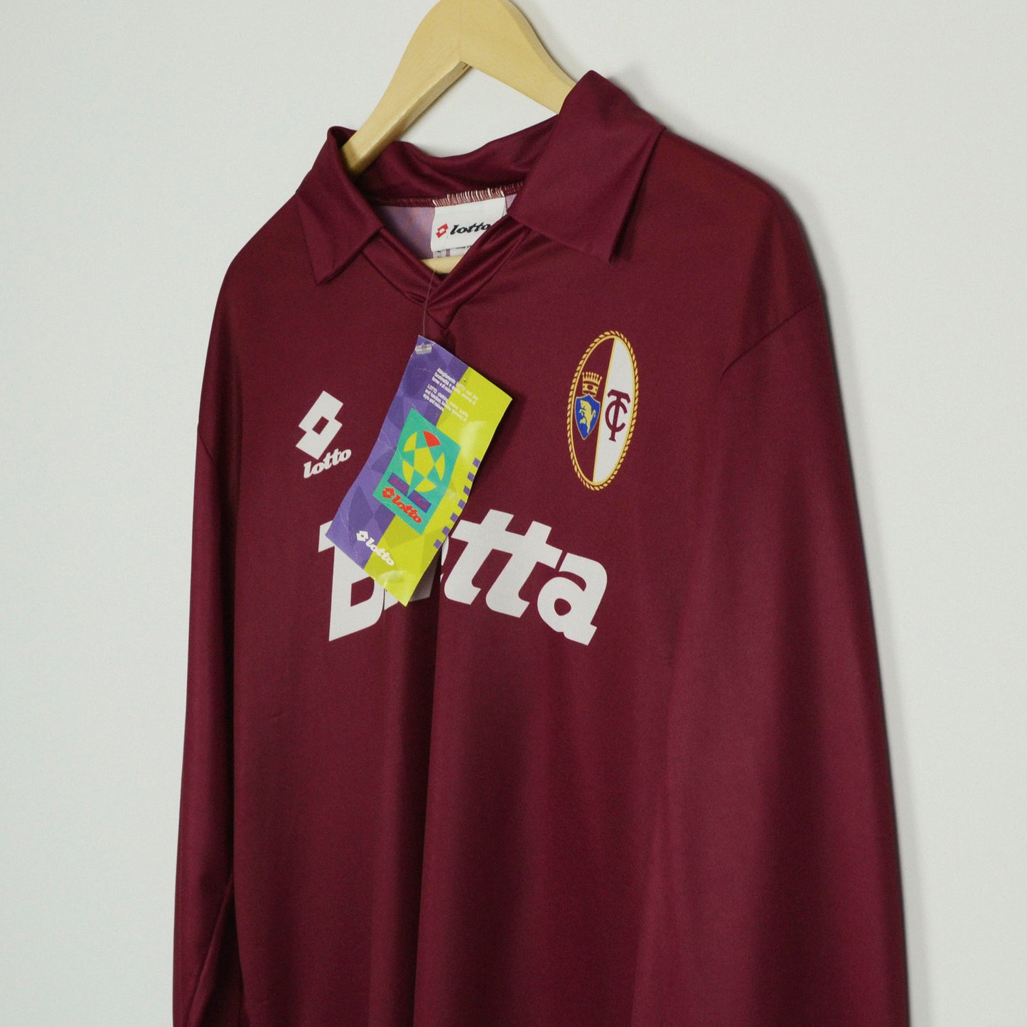 1993-94 Lotto Torino Long Sleeve Home Shirt L