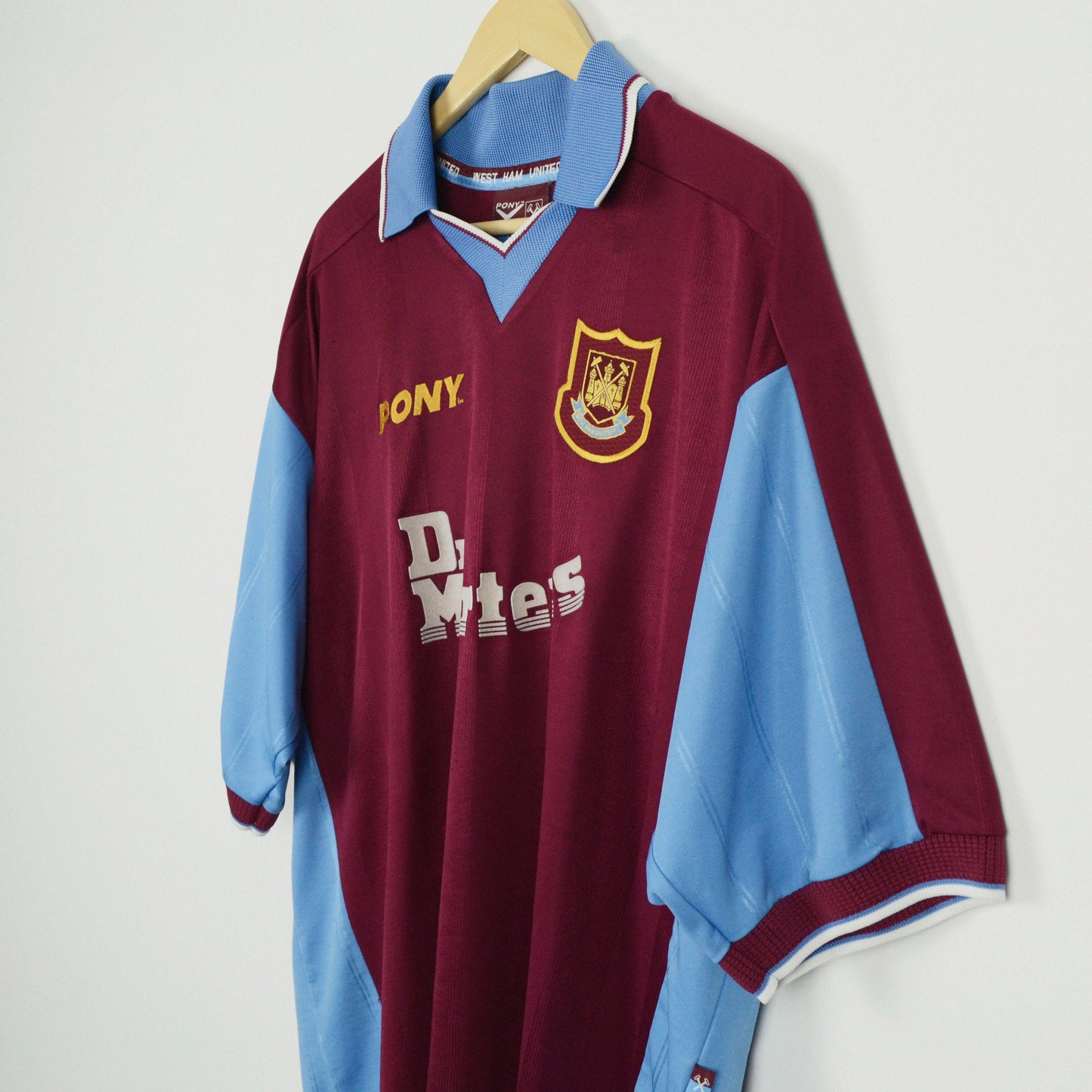 1998-99 Pony West Ham Home Shirt Dicks 3 XL